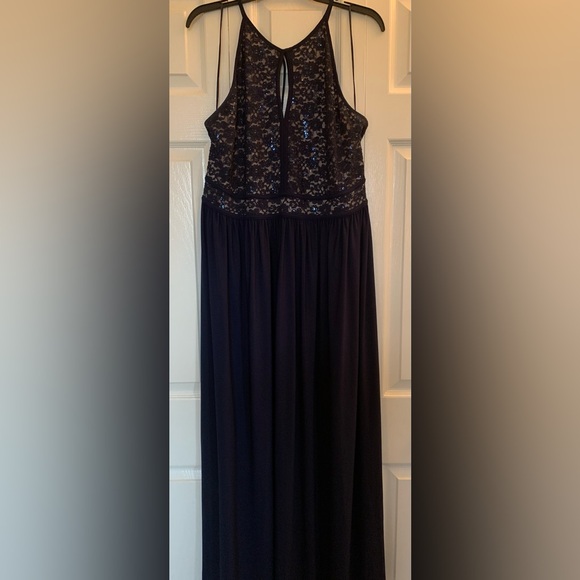 Stunning Laura Plus Blue Gown - Picture 5 of 8